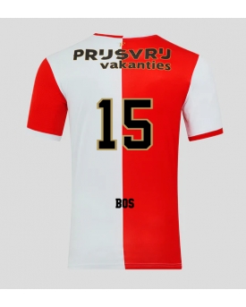 Feyenoord Jordan Bos #15 Maglia Gara Casa Repliche 2025-26 Maniche Corte Feyenoord Jordan Bos #15 Maglia Gara Casa Repliche 2025-26 Maniche Corte